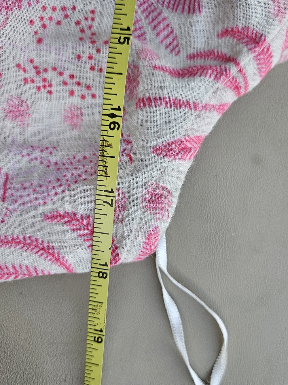 Cost Plus World Market Pink and White Tropical Print Women's One-Piece Romper - Picture 7 of 9